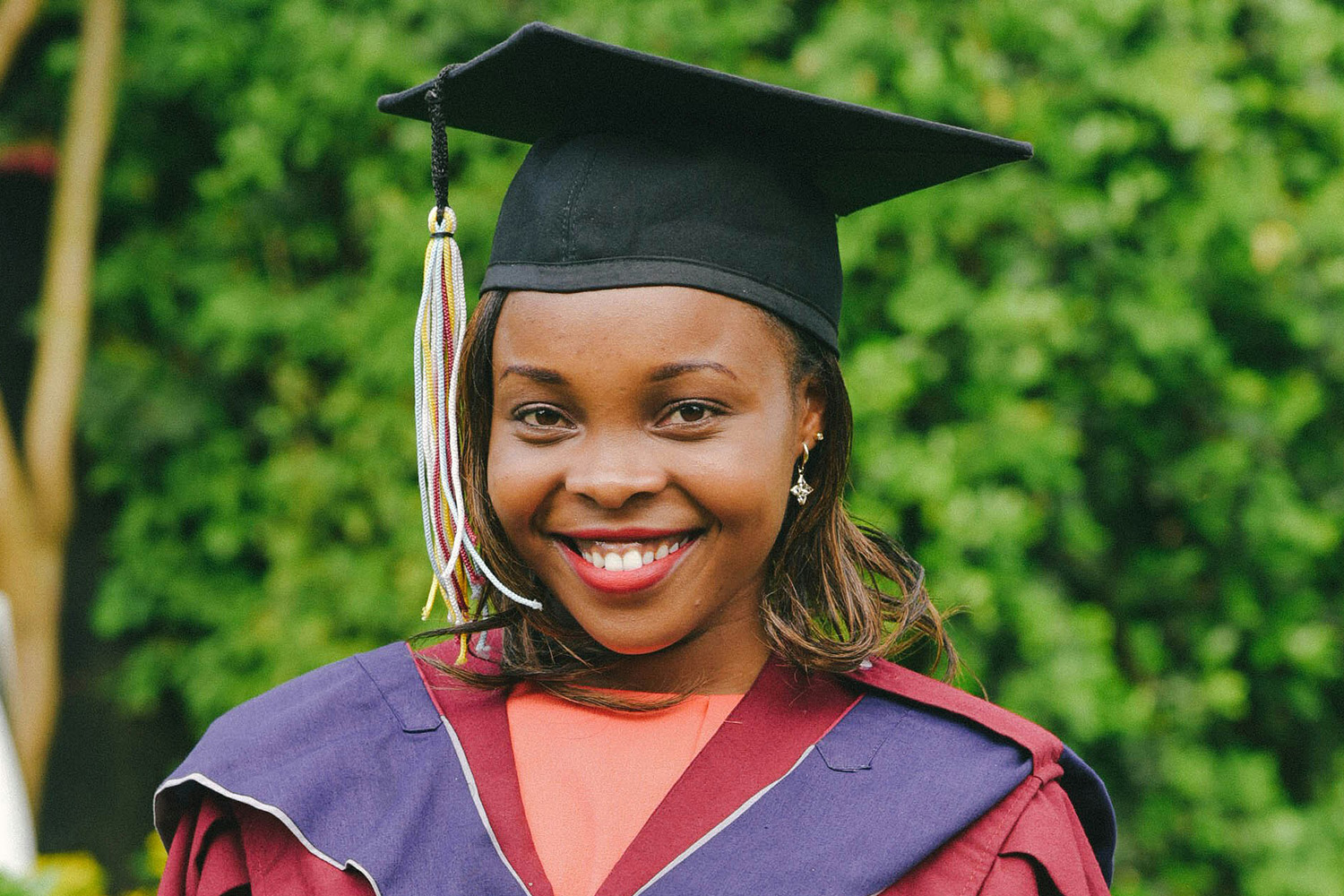 Graduating Student in a gown